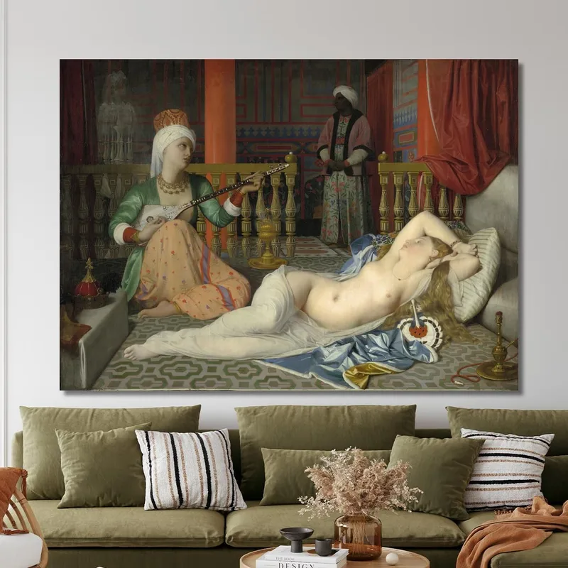Odalisque Esclave Et Eunuque Jean Auguste Dominique Ingres