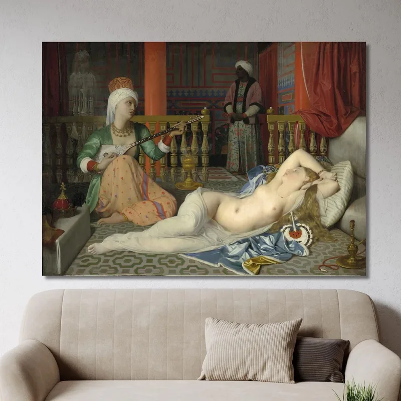 Odalisque Esclave Et Eunuque Jean Auguste Dominique Ingres