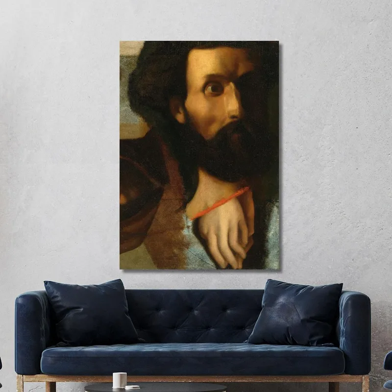 Sketch Of Head And Hands Of St. John For Jesus Gives Saint Peter The Keys To Paradise Jean Auguste Dominique Ingres