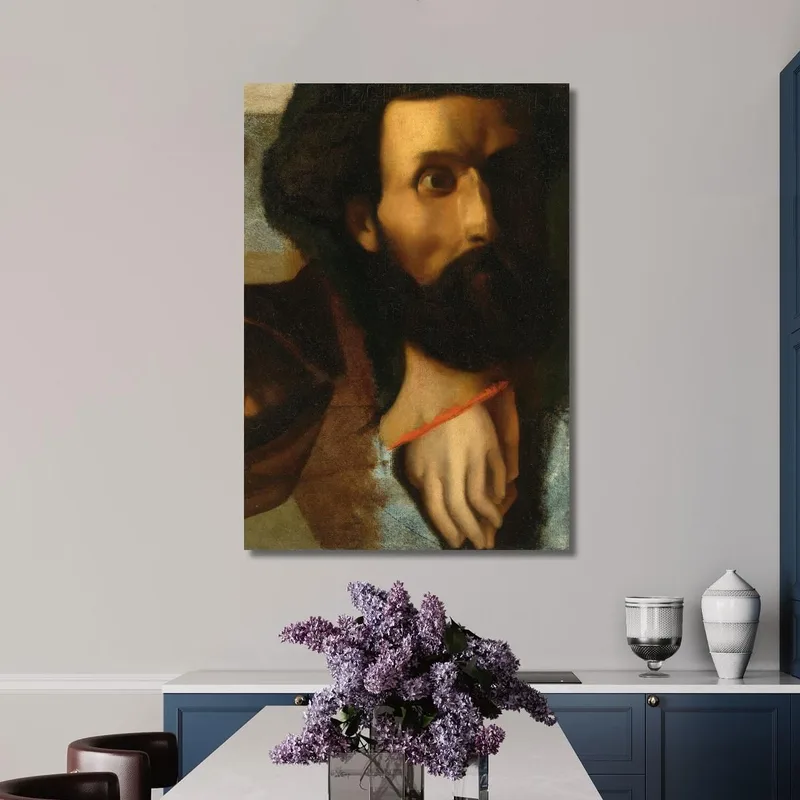 Sketch Of Head And Hands Of St. John For Jesus Gives Saint Peter The Keys To Paradise Jean Auguste Dominique Ingres