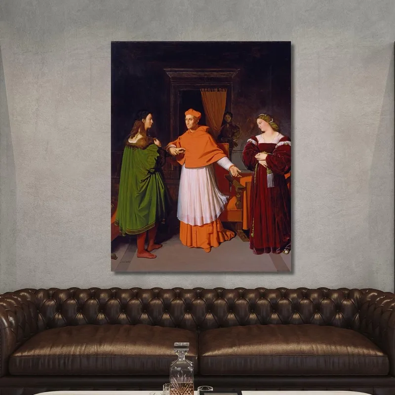 The Betrothal Of Raphael And The Niece Of Cardinal Bibbiena Jean Auguste Dominique Ingres