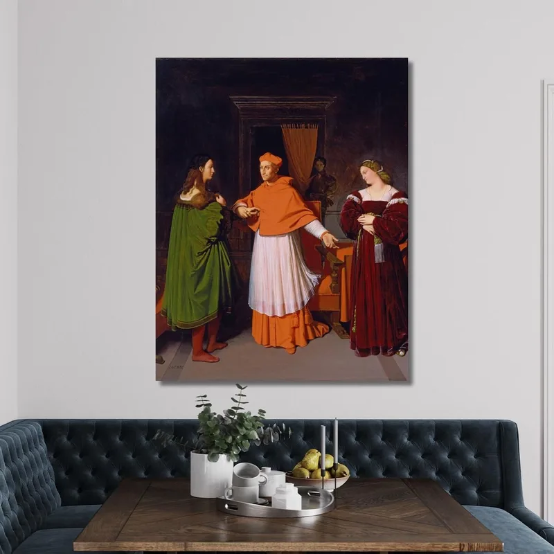 The Betrothal Of Raphael And The Niece Of Cardinal Bibbiena Jean Auguste Dominique Ingres