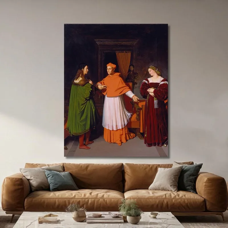 The Betrothal Of Raphael And The Niece Of Cardinal Bibbiena Jean Auguste Dominique Ingres