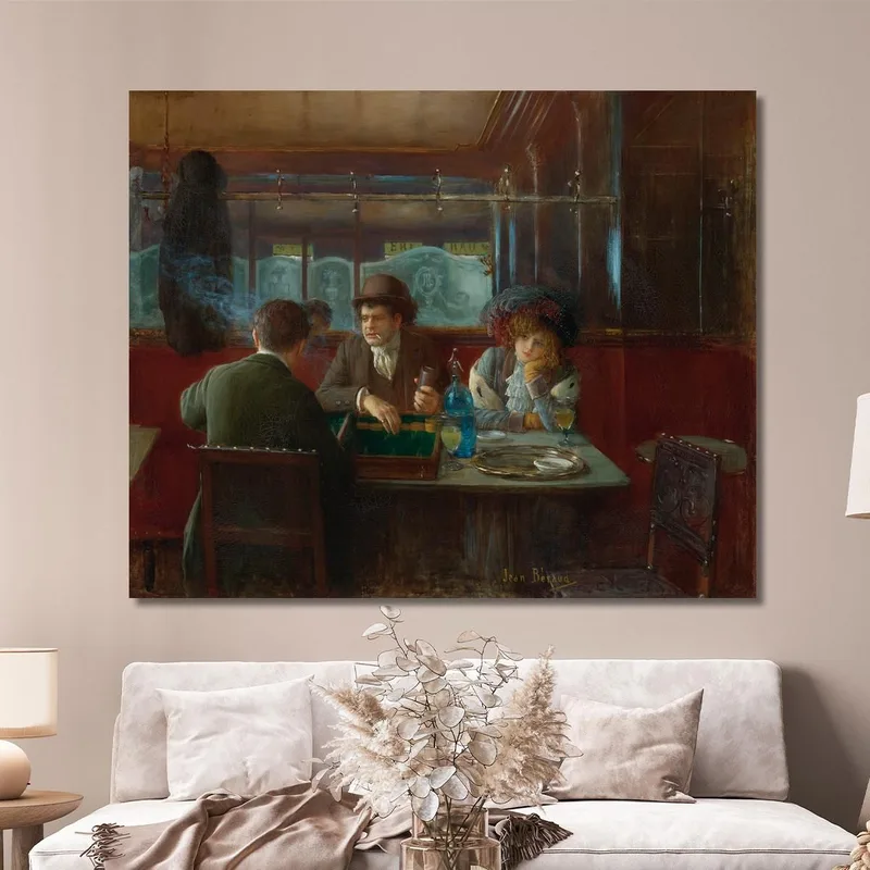 Backgammon Al Bar Jean Béraud