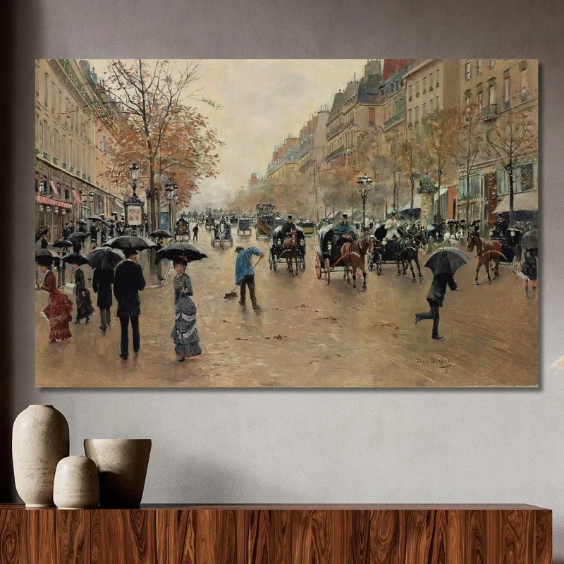 Boulevard Poissonnière In Autunno Jean Béraud