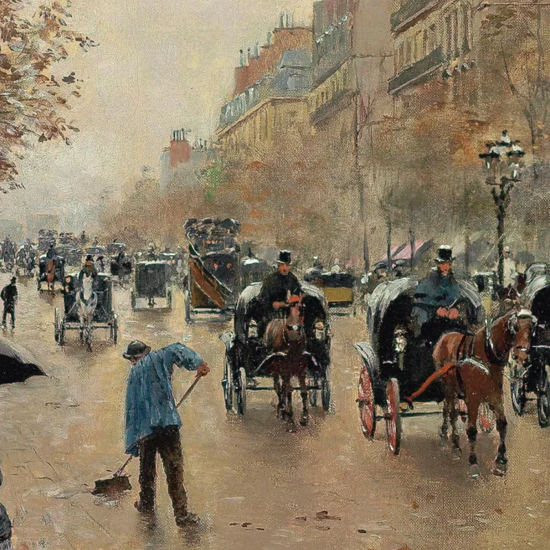 Boulevard Poissonnière In Autunno Jean Béraud