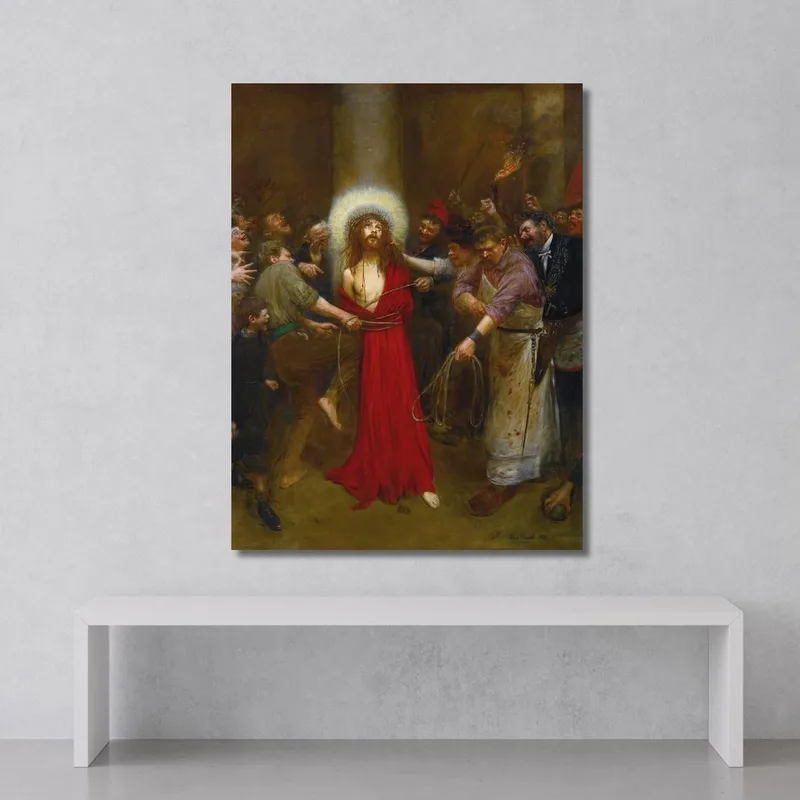 Cristo Legato Alla Colonna Jean Béraud quadro stampa su tela