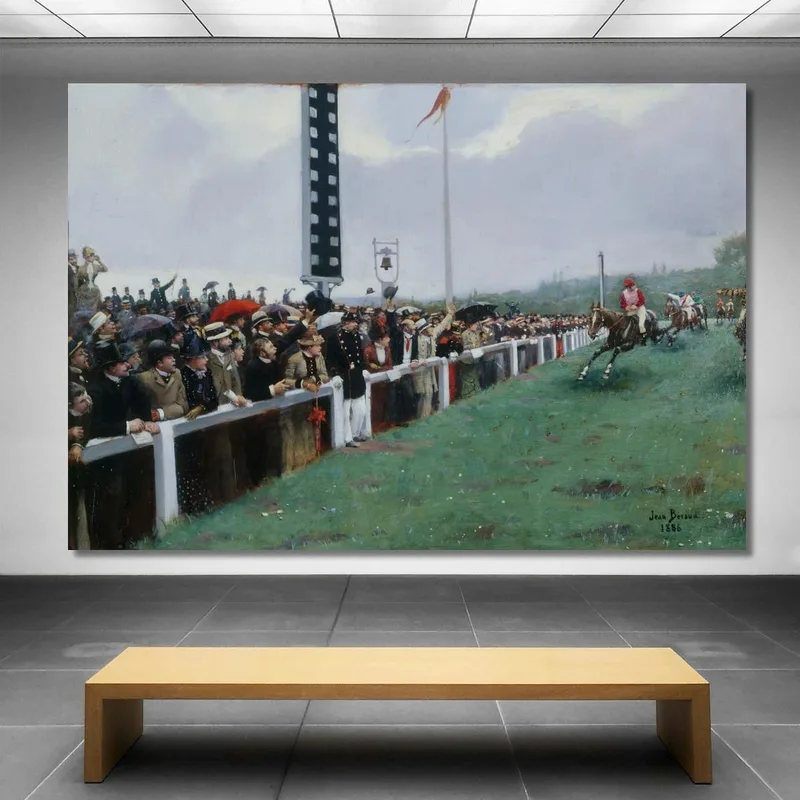 Gare A Longchamp Con Arrivo Al Traguardo Jean Béraud
