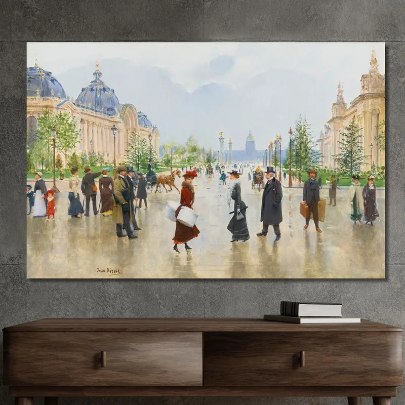 Tra Il Petit E Il Grand Palais Avenue Alexandre-Iii Jean Béraud