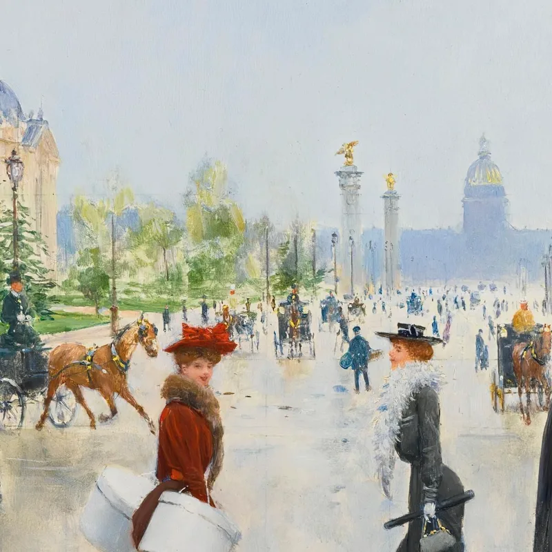 Tra Il Petit E Il Grand Palais Avenue Alexandre-Iii Jean Béraud