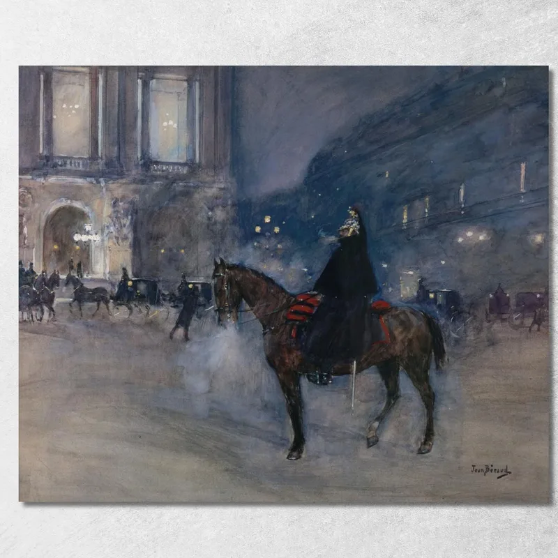 Facciata Dell'Opera In Una Serata Di Gala Jean Béraud quadro stampa su tela