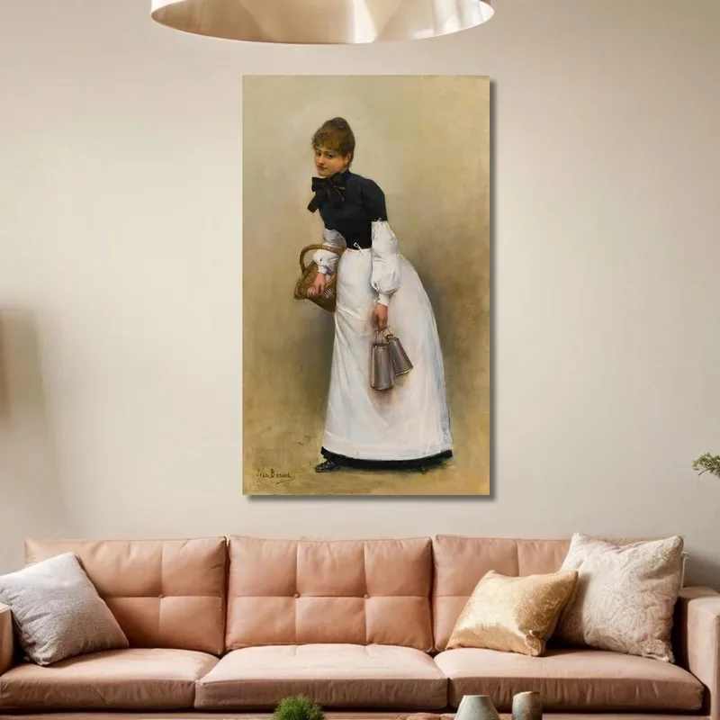 La Servante La Petite Laitière Jean Béraud
