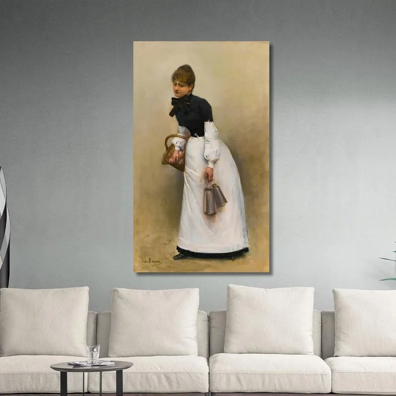 La Servante La Petite Laitière Jean Béraud