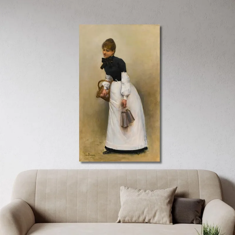 La Servante La Petite Laitière Jean Béraud