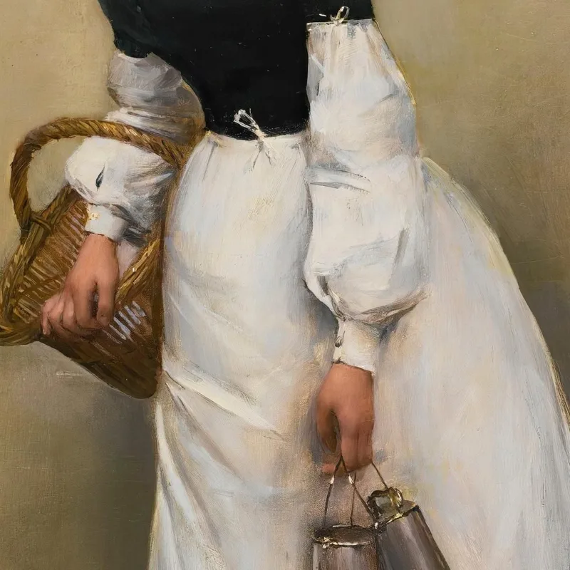La Servante La Petite Laitière Jean Béraud