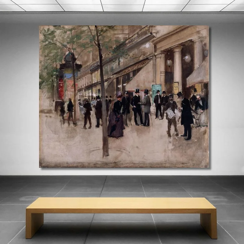 Boulevard Montmartre Vor Dem Théâtre Des Variétés Am Nachmittag Jean Béraud
