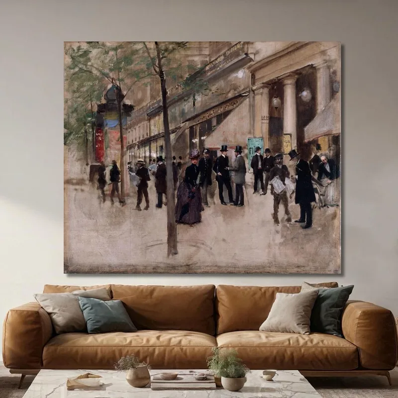 Boulevard Montmartre Vor Dem Théâtre Des Variétés Am Nachmittag Jean Béraud