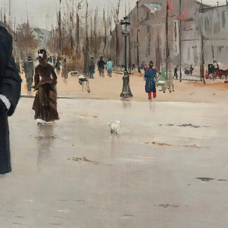 Départ Du Cimetière De Montmartre Jean Béraud