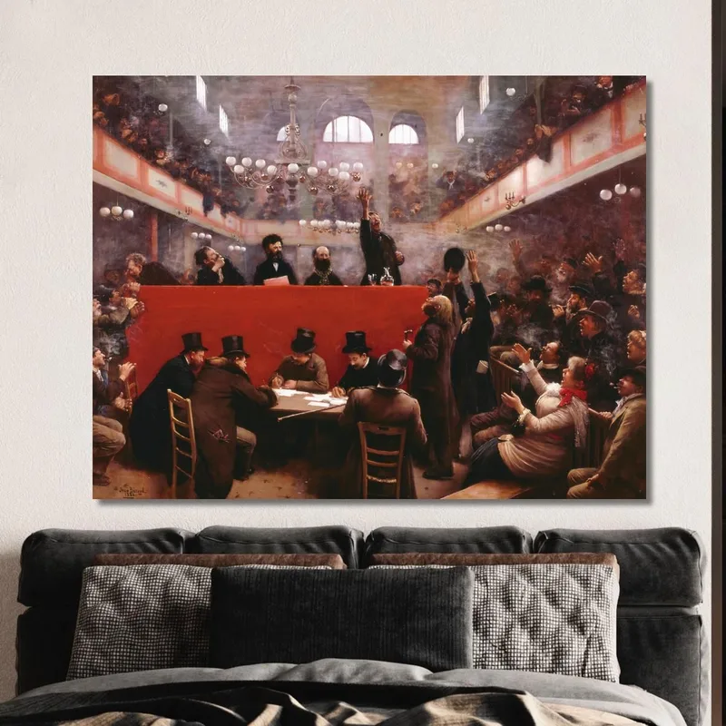 Sala Graffard  Jean Béraud quadro stampa su tela