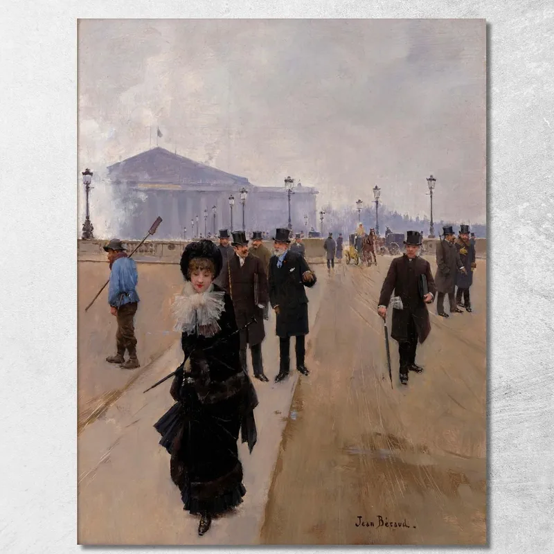 Scena Da Place De La Concorde Jean Béraud quadro stampa su tela