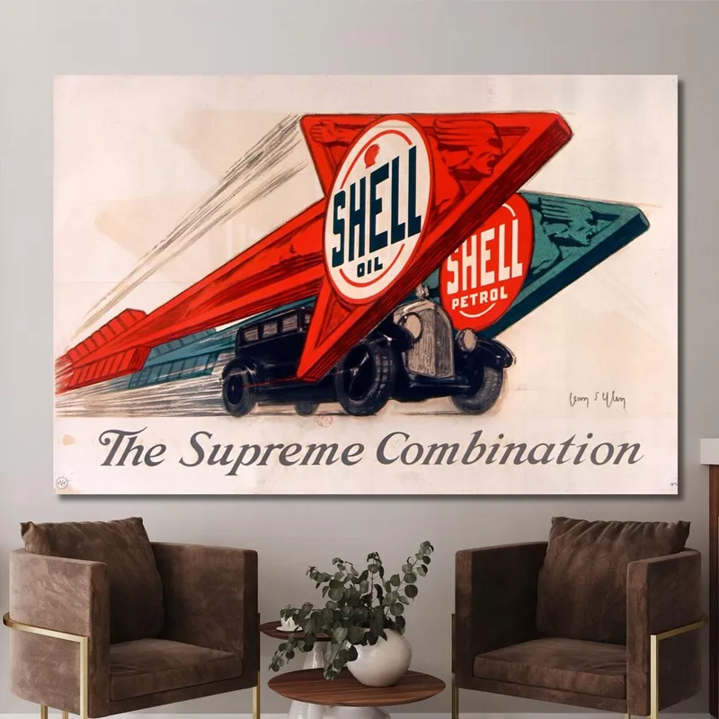 Shell Oil Shell Petrol The Supreme Combination Jean d'Ylen