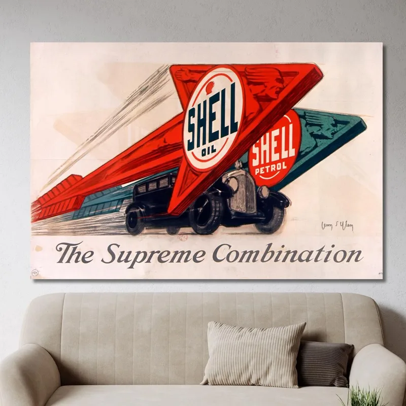 Shell Oil Shell Petrol The Supreme Combination Jean d'Ylen