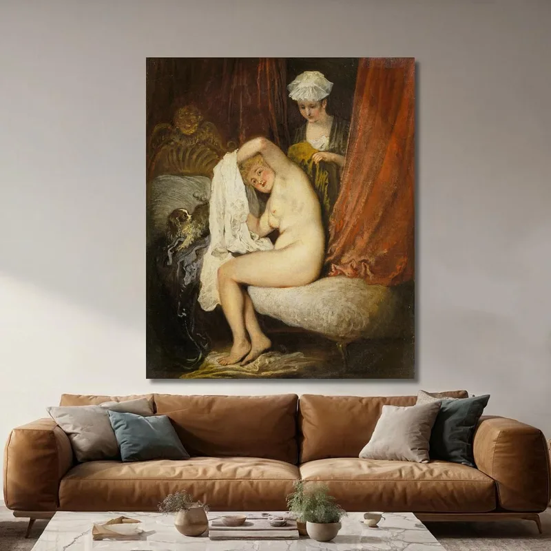Una Mujer En Su Tocador Jean-Antoine Watteau