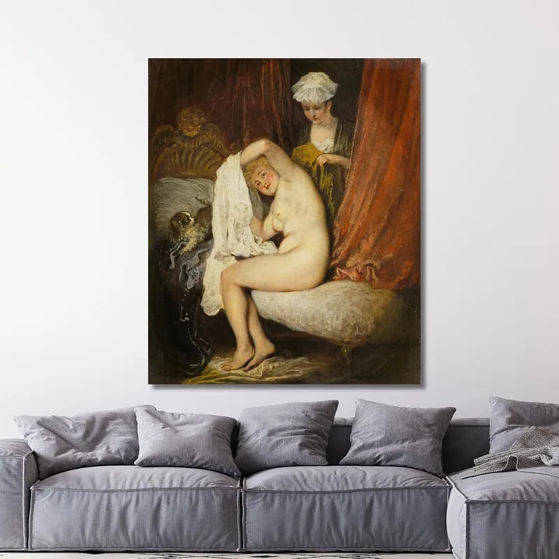 Una Mujer En Su Tocador Jean-Antoine Watteau