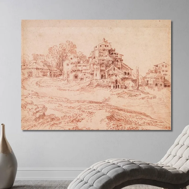Befestigter Bauernhof In Einer Flussbiegung Jean-Antoine Watteau