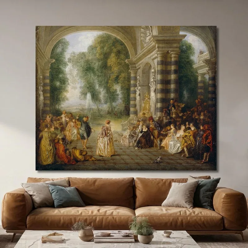 Die Freuden Des Balls Jean-Antoine Watteau