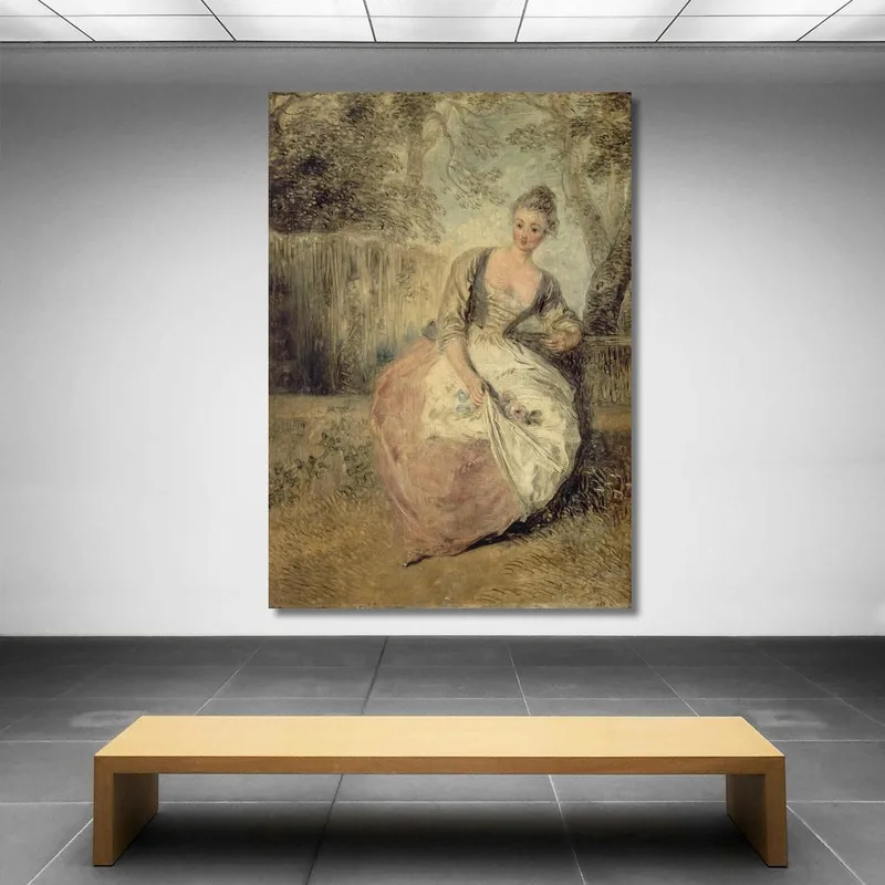 Die Besorgte Liebende Jean-Antoine Watteau