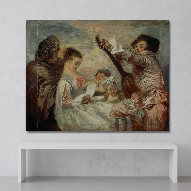 Para Demostrarnos Que Esta Bella... Jean-Antoine Watteau