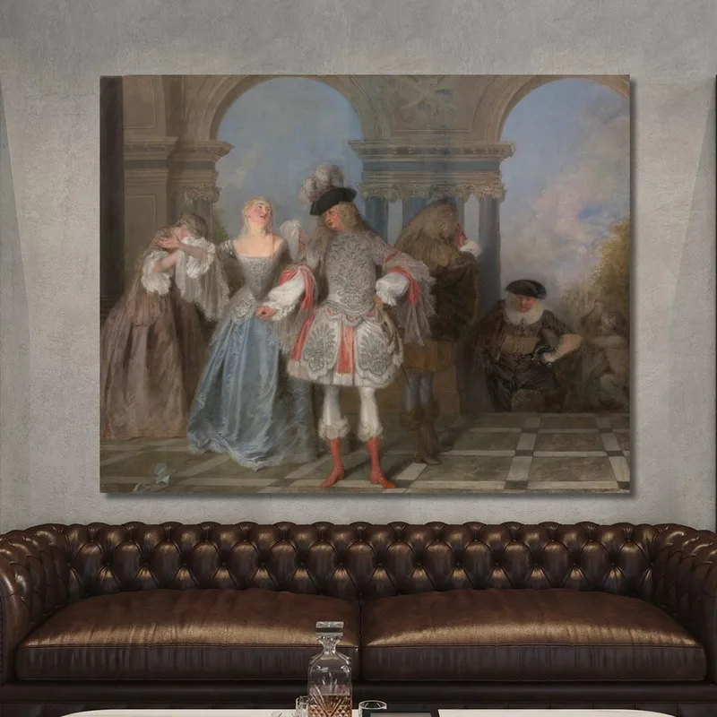Die Französischen Komödianten Jean-Antoine Watteau