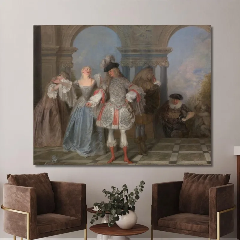 Die Französischen Komödianten Jean-Antoine Watteau