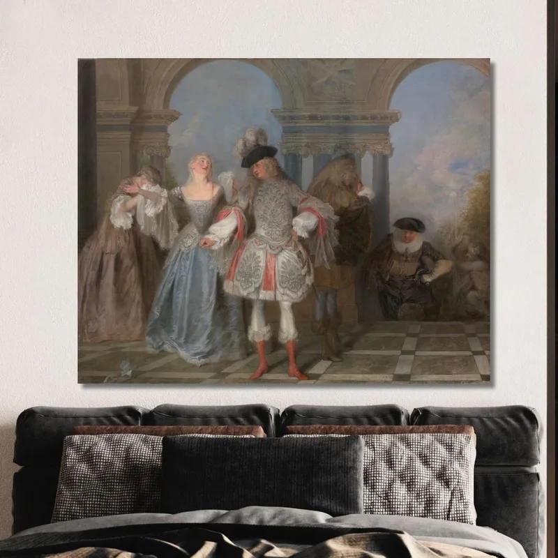 Die Französischen Komödianten Jean-Antoine Watteau