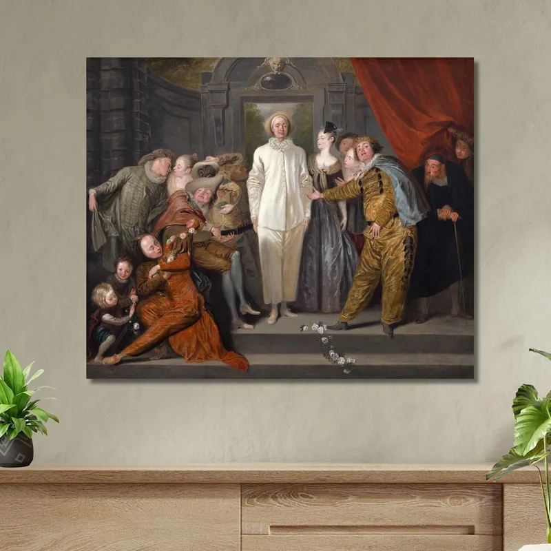 Los Comediantes Italianos Jean-Antoine Watteau
