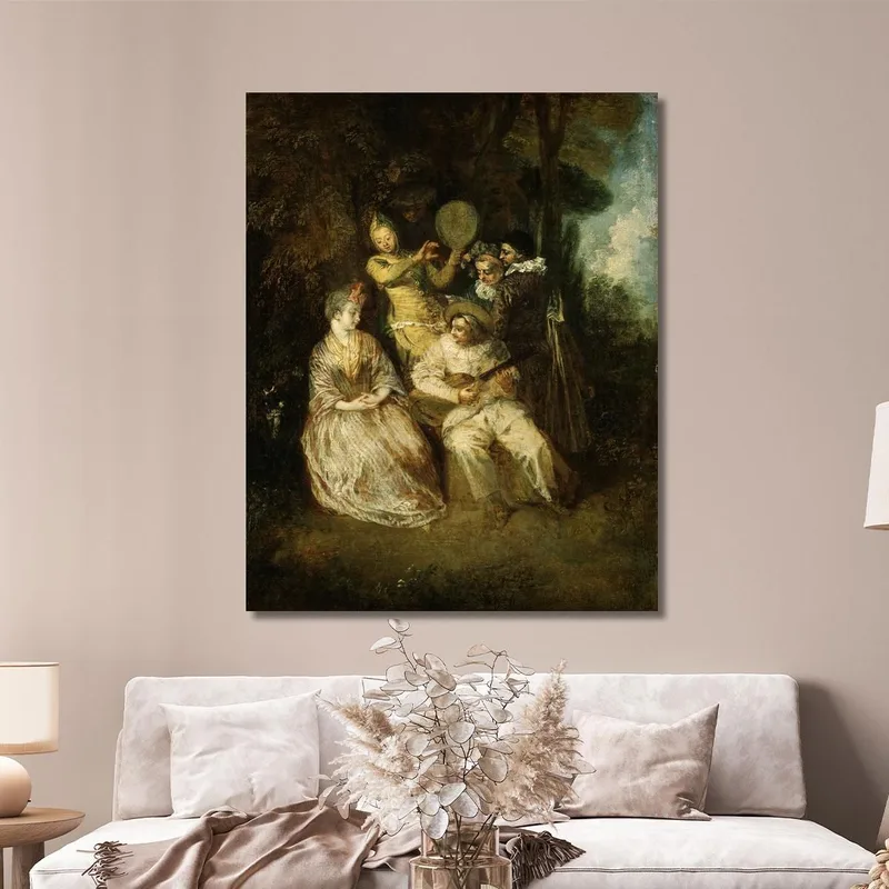 La Serenata Italiana Jean-Antoine Watteau