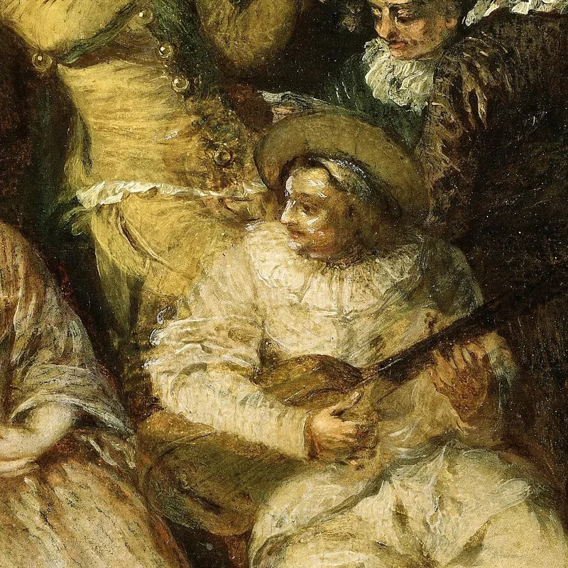 La Serenata Italiana Jean-Antoine Watteau