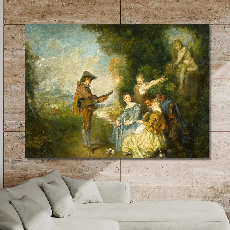 Die Liebesstunde Jean-Antoine Watteau