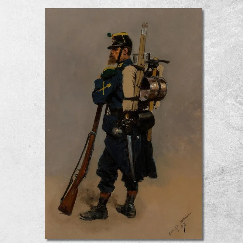 Un Ingeniero De Línea De La Guerra Franco-Prusiana Jean-Baptiste Édouard Detaille cuadro en lienzo