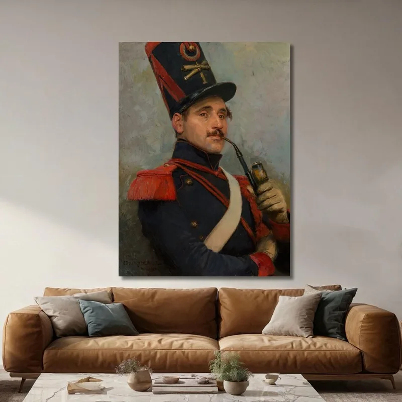 Autorretrato Vistiendo El Uniforme De Artillería Montada Francesa Jean-Baptiste Édouard Detaille