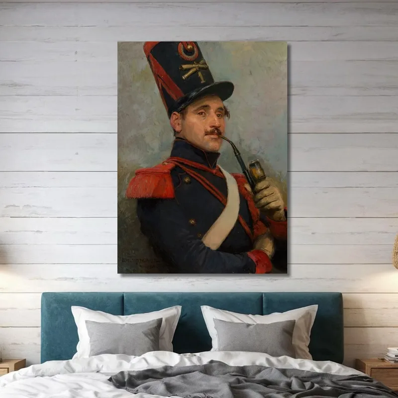 Autorretrato Vistiendo El Uniforme De Artillería Montada Francesa Jean-Baptiste Édouard Detaille
