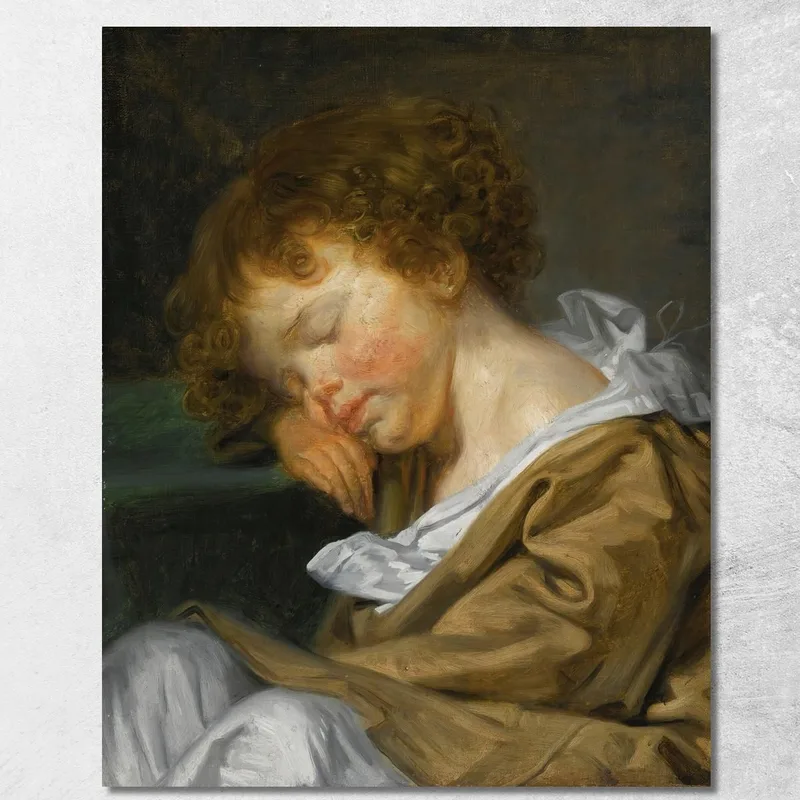 A Boy Asleep On A Table Jean-Baptiste Greuze canvas print