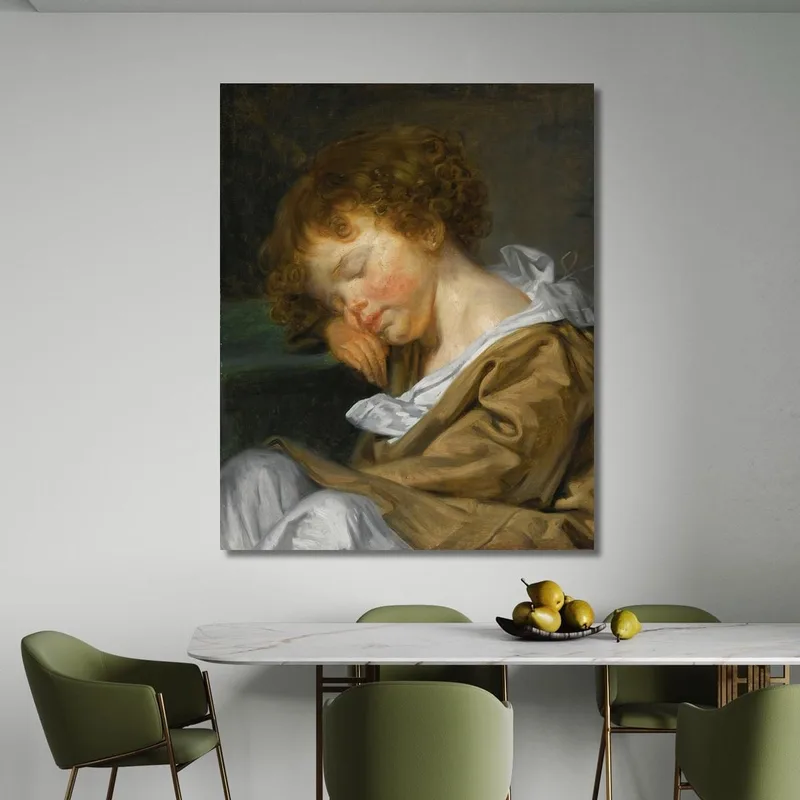 Ein Junge Der Auf Einem Tisch Schläft Jean-Baptiste Greuze