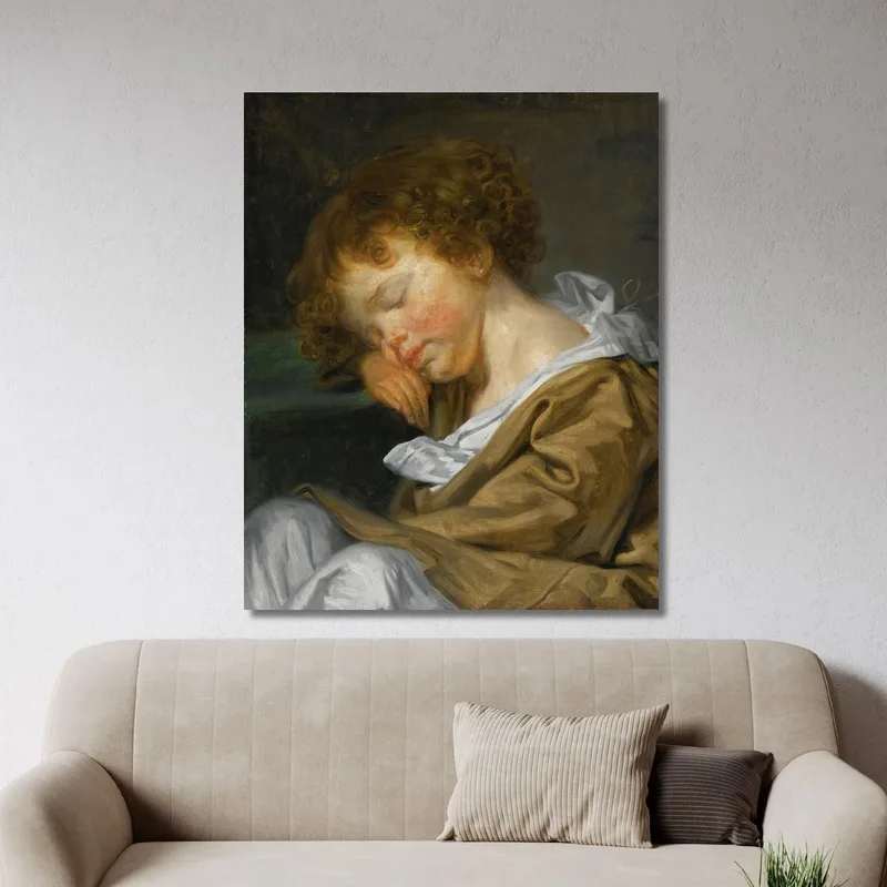 Ein Junge Der Auf Einem Tisch Schläft Jean-Baptiste Greuze
