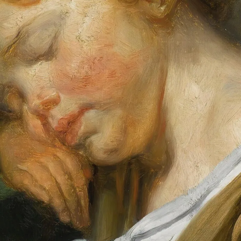 Ein Junge Der Auf Einem Tisch Schläft Jean-Baptiste Greuze