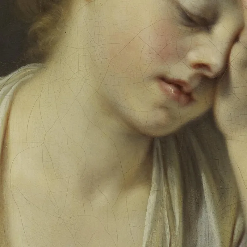 Niña Con Un Canario Muerto Jean-Baptiste Greuze