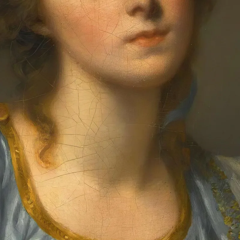 Niña Sosteniendo Una Naranja Jean-Baptiste Greuze