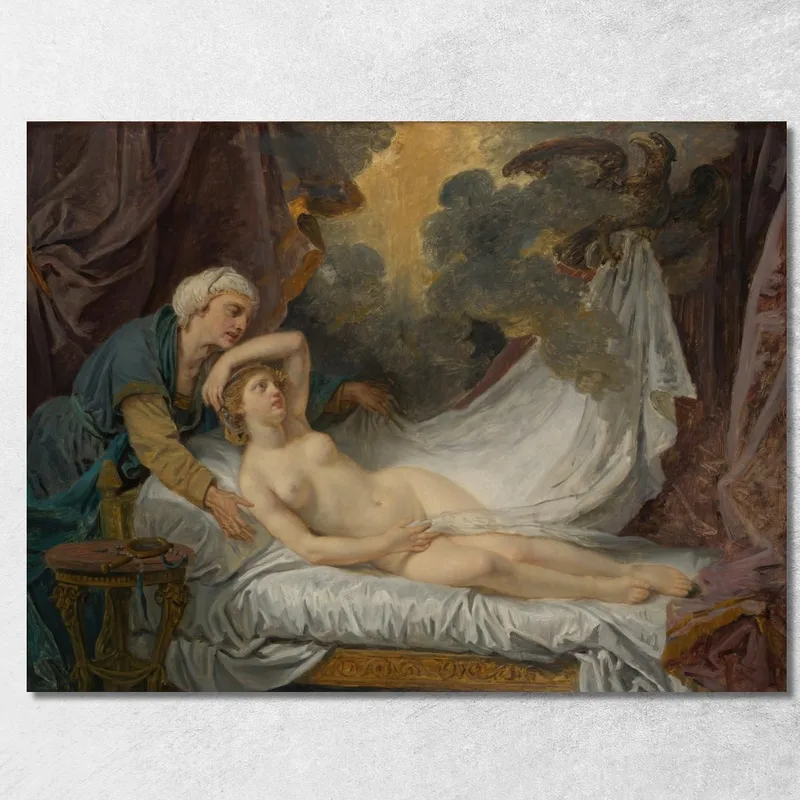 Aegina Visited By Jupiter Jean-Baptiste Greuze canvas print