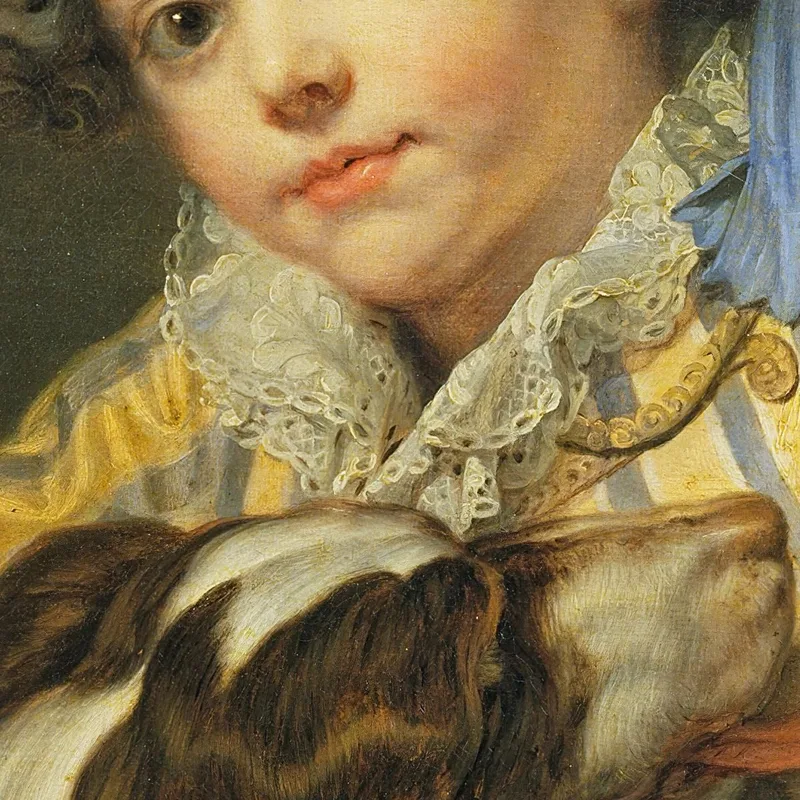 Boy With A Dog Jean-Baptiste Greuze